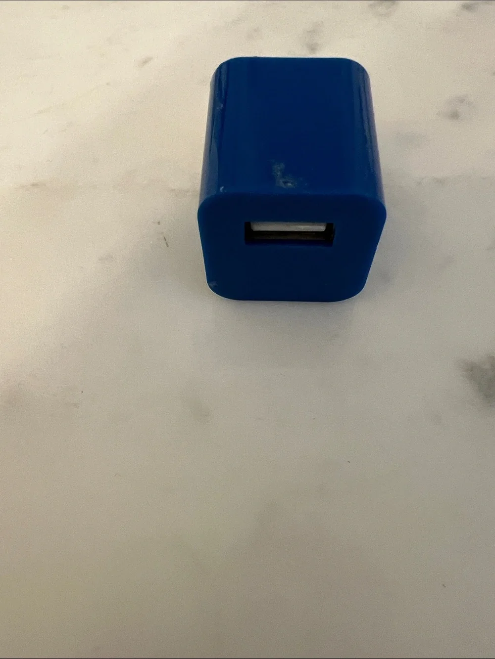 Universal Blue USB Wall Charger Adapter - Compact Fast Charging